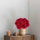 4 Gerberas Artificiais Vermelha Realista Com Haste Flexível D