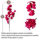 4 Hastes De Cerejeira Pink Artificial 60cm Para Decoração Sof