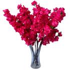 4 Hastes De Cerejeira Pink Artificial 60cm Para Decoração Sof