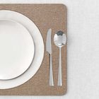 4 Jogo Americano Areia Impermeável 29 X 44cm - Id Decor