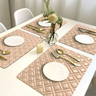 4 Jogo Americano Bag Alto Padrão Impermeável Re Pvc