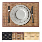 4 Jogo Americano Bambu Premium Acabamento Na Borda Bg 30x45