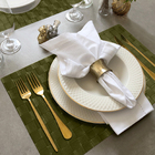 4 Jogo Americano Botte Alto Padrão Impermeável Pvc Vr - Verde