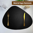 4 Jogo Americano Dupla Face Sousplat Couro Pvc Organico Vr -