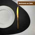 4 Jogo Americano Dupla Face Sousplat Couro Pvc Organico Vr -