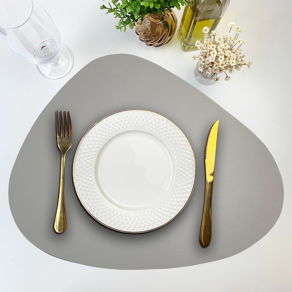 4 Jogo Americano Dupla Face Sousplat Couro Pvc Organico Vr -