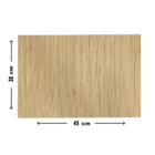 4 Jogo Americano Esteira Bambu Natural Tocantins Bg 30x45