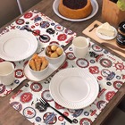 4 Jogo Americano Marine Impermeável Limpa Fácil Pvc