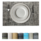 4 Jogo Americano Mesa Posta Luxo Impermeável  Mz Rust 2 Vr -