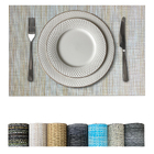 4 Jogo Americano Mesa Posta Luxo Impermeável Pvc Mz Rust Vr -