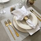 4 Jogo Americano Mesa Posta Luxo Impermeável Pvc Mz Rust Vr -