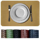 4 Jogo Americano Mesa Posta Luxo Impermeável Pvc Trm Bg