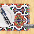 4 Jogo Americano Ornamental Impermeável Pvc 4 Lugares