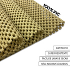 4 Jogo Americano Pvc Antiderrapante Flex Resistente Bege