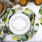 4 Jogo Americano Redondo Mesa Posta Sousplat Luxo Pvc M11