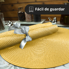 4 Jogo Americano Redondo Mesa Posta Sousplat Luxo Pvc Mam