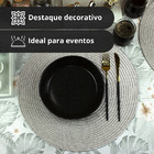 4 Jogo Americano Redondo Mesa Posta Sousplat Luxo Pvc Mcz