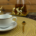 4 Jogo Americano Redondo Mesa Posta Sousplat Luxo Pvc Pmam