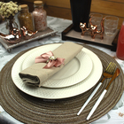 4 Jogo Americano Redondo Mesa Posta Sousplat Luxo Pvc Pmbg