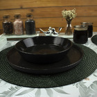 4 Jogo Americano Redondo Mesa Posta Sousplat Pvc Ma Oliva