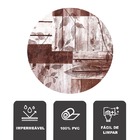 4 Jogo Americano Redondo Outono Impermeável Limpa Fácil Pvc