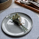 4 Jogo Americano Redondo Sousplat Floren Ae Limpa Fácil Pvc