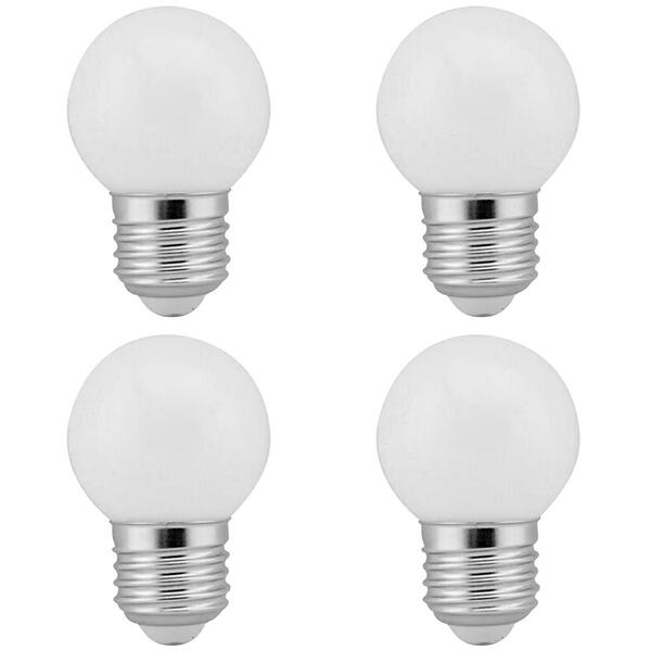 4 Lâmpadas Led Bolinha Decorativa Orby 2,5w 220v Branco Frio