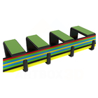 4 Organizador De Fios Cabos Oculto Baixo Mesa Fácil Instalação