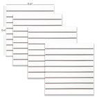 4 Paineis Canaletados - 0,61 X 0,61 + 50 Ganchos 15cm + Canal