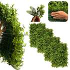 4 Painéis De Folhagem Verde Para Jardim Vertical Em Área Cobe