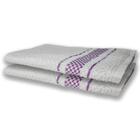 4 Panos De Prato Atoalhado Felpudo Premium Preto+roxo