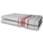 4 Panos De Prato Atoalhado Felpudo Premium Vermelho+roxo