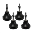 4 Pé Nivelador Borracha Amortecedor Impacto N2 3/8