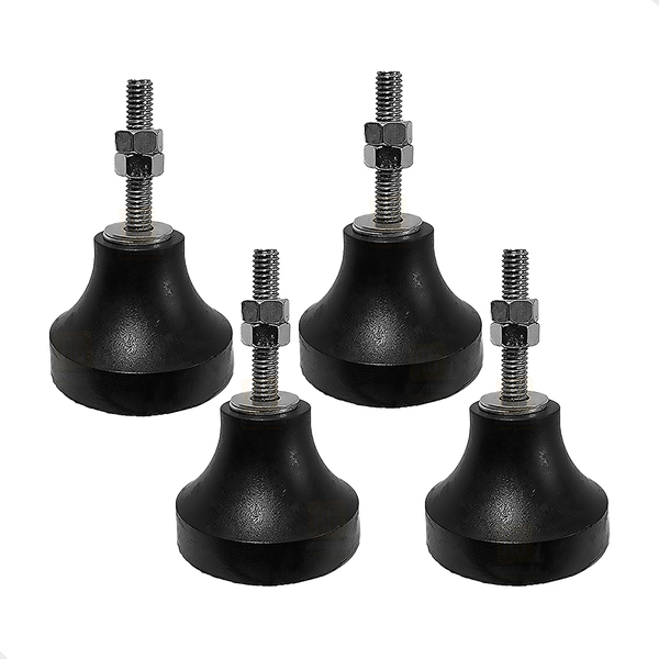 4 Pé Nivelador Borracha Amortecedor Impacto N2 3/8