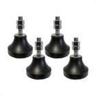 4 Pe Nivelador Borracha Amortecedor Impacto N3 1/2