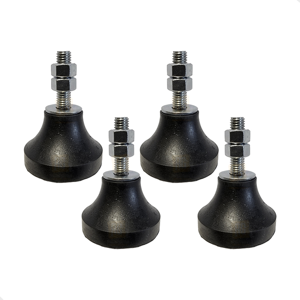 4 Pe Nivelador Borracha Amortecedor Impacto N3 1/2