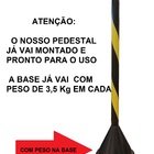 4 Pedestal Plastico Sinalização Preto