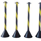 4 Pedestal Plastico Sinalização Zebrado