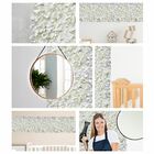 4 Placas Decorativas de Flores Artificiais 60x40cm Quadro Flo