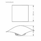 4 Plafon Solari Quadrado Branco Para 2 Lâmpadas E27 Bivolt