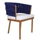 4 Poltronas Califórnia Em Corda Náutica, Alumínio Com Pintura