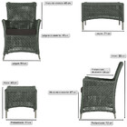 4 Poltronas E 1 Mesa Igapó Em Alumínio Pintura Fendi Corda Ná