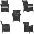 4 Poltronas E 1 Mesa Igapó Em Alumínio Pintura Fendi Corda Ná