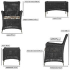 4 Poltronas E 1 Mesa Igapó Em Alumínio Pintura Fendi Corda Ná