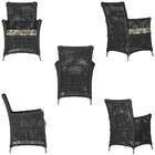 4 Poltronas E 1 Mesa Igapó Em Alumínio Pintura Fendi Corda Ná