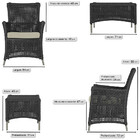 4 Poltronas E 1 Mesa Igapó Em Alumínio Pintura Fendi Corda Ná