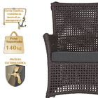 4 Poltronas E 1 Mesa Igapó Em Alumínio Pintura Fendi Corda Ná