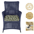 4 Poltronas E 1 Mesa Igapó Em Alumínio Pintura Preta Corda Ná