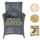 4 Poltronas E 1 Mesa Igapó Em Alumínio Pintura Preta Corda Ná