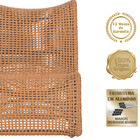 4 Poltronas E Mesa Texas Em Alumínio Pintura Fendi Corda Náut